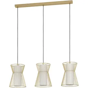 Подвесной светильник MASETA E27 1 шт. Подвесной светильник из стали - без лампы E27 - 40 Вт Eglo, золотой