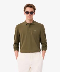 Рубашка-поло с длинным рукавом оригинального кроя
