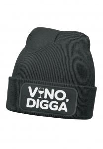 Шапка MoonWorks MIT SPRUCH AUFDRUCK LUSTIG VINO DIGGA, Dunkelgrau/Dark Grey