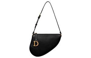 DIOR Клатч на одно плечо из овчины женский черный