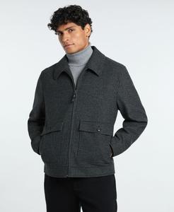 Мужской пиджак с воротником-рубашкой Ted by Ted Baker, Black/Gray