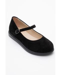 Балетки ANISA с кожаным ремешком (женские) Forever & Always Shoes, Black leather