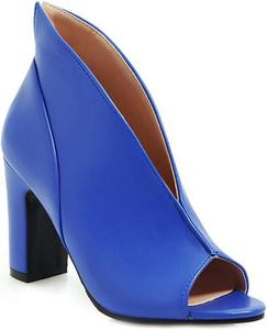Женские сандалии MIOKE с открытым носком, массивным каблуком и высокой пяткой, модные туфли на каблуке без застежки, Royal Blue