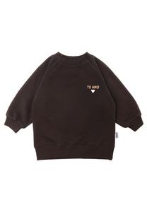 Худи LILIPUT Sweatshirt TE AMO, темно-коричневый