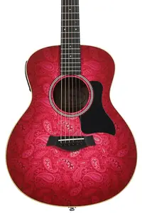 Акустико-электрическая гитара Taylor GS Mini-e Special Edition - Фуксия Розовый Пейсли