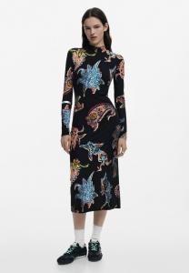 Платье Desigual PAISLEY LACROIX, Black/Brown