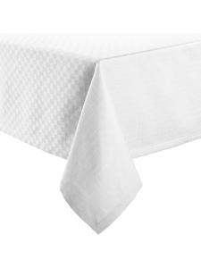 Erwin Müller Жаккардовая скатерть из смесовой хлопчатобумажной ткани Paderborn белого цвета