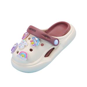 Детские тапочки с амортизацией, износостойкие, дышащие, легкие ABC KIDS, белый/коричневый