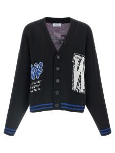 Кардиган 'Glide Diag' OFF-WHITE, черный