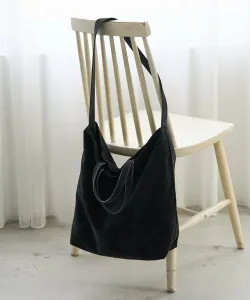 Сумка-тоут из материала, похожего на замшу, с возможностью использования в двух направлениях Coen, цвет Black