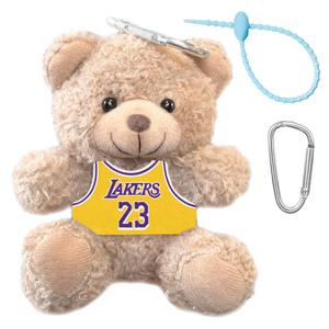 FULUOKANG Супер милый плюшевый кулон коричневый медведь играет в баскетбол высота 11см