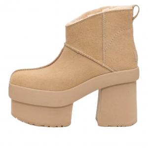 (WMNS) UGG New Heights Platform Mini 'Brown'