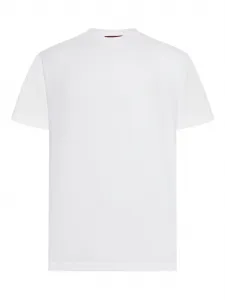 Футболка с вышивкой Interlocking G Gucci, белый