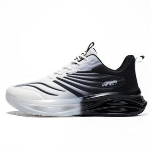 PNKE Мужские дышащие противоскользящие кроссовки лоу-топ бело-черные, цвет White Black