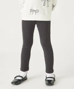 Вязаные жаккардовые леггинсы Ever Closet, цвет Black