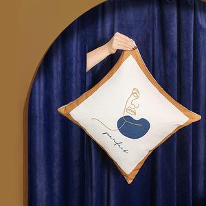 ZUIAI Подушка для дивана скандинавская минималистичная квадратная хлопок лен