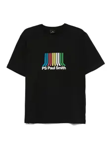 Футболка с многополосным логотипом PS Paul Smith, черный