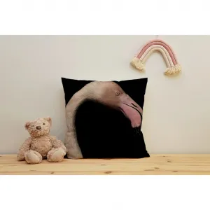 Подушка для декора queence Flamingo с ультравысоким качеством печати, без запаха, 40x40 см Queence, Schwarz + bedruckt
