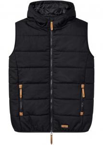 Стеганый жилет с капюшоном Bpc Bonprix Collection, черный