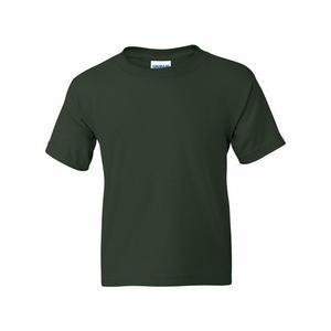 Молодёжная футболка Gildan Dryblend, цвет Forest Green