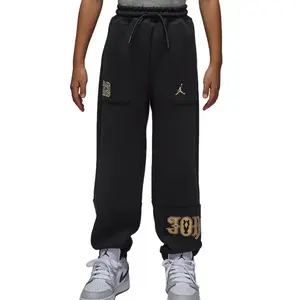 Брюки из трикотажной ткани FW25 Kids' Jordan, черный