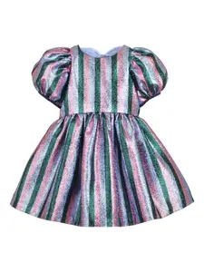 Платье с объемными рукавами Hucklebones London, розовый