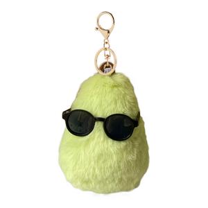 Стильные солнцезащитные очки угольный груша шарм куклы плюшевый подвеска высота 10см A little tide to play