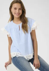 Блузка cutraver Culture, Light Blue White