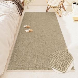 AOVOC Ковер 200х300 см из льна в японском стиле ваби-саби для гостиной, однотонный прямоугольный