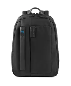Небольшой рюкзак для ноутбука с отделением для iPad, карманом для бутылки или зонта. Piquadro, черный