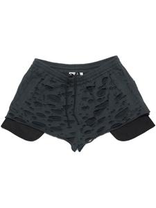 Хлопковые шорты Acne Studios, черный