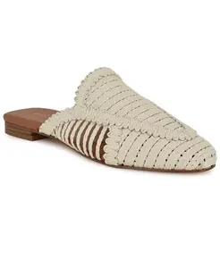 Женские мюли Campton из ткани на шнуровке Nine West, коричневый/бежевый