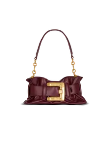 Мини-сумка Anthem из телячьей кожи Balmain, коричневый