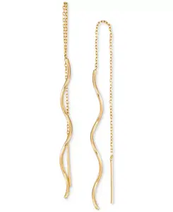 Серьги-Нити витые из 10-каратного желтого золота Macy'S, gold