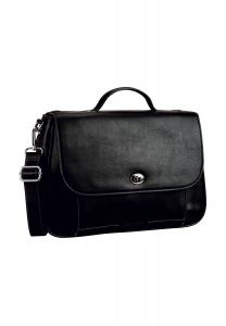 Красивый кожаный портфель с отделением для ноутбука 39 см LEONHARD HEYDEN, цвет Schwarz1