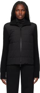 Куртка-пуховик со вставками Moncler, черный