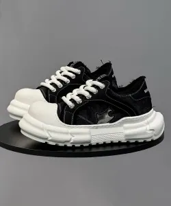 Кроссовки на толстой подошве из парусины со шнуровкой Aimoha - Select -, цвет Black