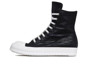 Обувь для образа жизни Мужская с высоким берцем, черного/белого цвета Rick Owens Drkshdw