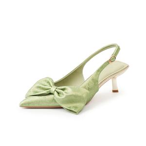 Женские туфли на платформе с массивным каблуком 5 см YAFEI XUANYU, серебристые