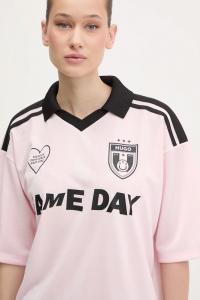 Поло Hugo Blue, розовый