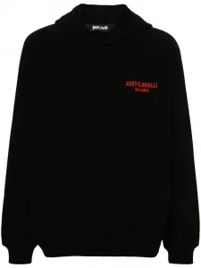 Худи с логотипом Just Cavalli, черный