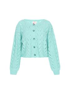 Женский кардиган бирюзового цвета IZIA