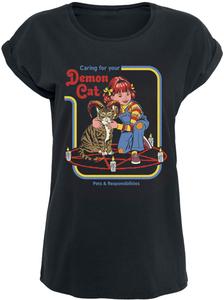 Футболка Steven Rhodes Demon Cat, черный