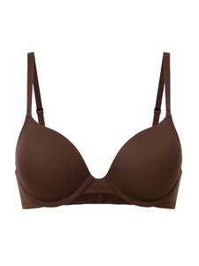 Бюстгальтер-футболка C&City, темно-коричневый