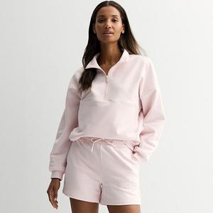 Женский свитшот на молнии из френч терри Flx, Peony Pink