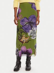 Макси-юбка regular fit Tulleflowers Lacroix 25WWFK03 Desigual, зелёный