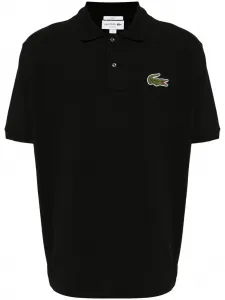 Рубашка поло с логотипом Lacoste, черный