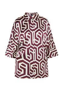 Блуза DreiMaster Hemd, цвет Wollweiss Bordeaux