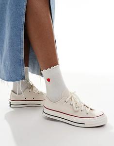 Кеды Converse Chuck 70 Ox Wide Fit кремового цвета