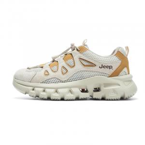 Jeep Женские кроссовки на платформе с противоскользящей подошвой и увеличенной амортизацией серо-коричневые, цвет Gray Brown